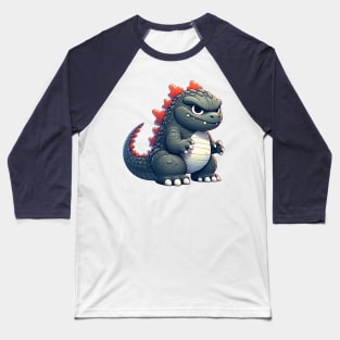 Cute Godzilla Baseball T-Shirt